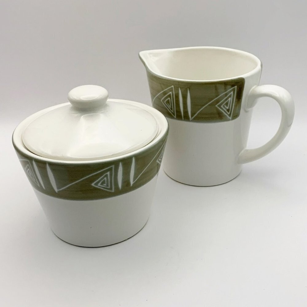 Vintage Studio Nova Tribal Arts Cream & Sugar Set